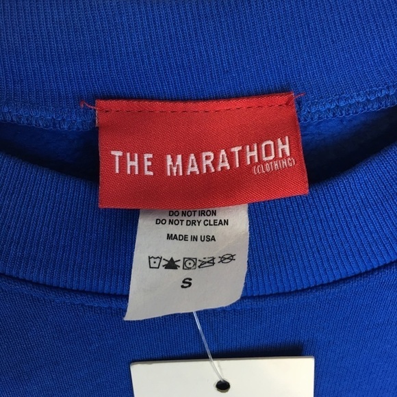 THE MARATHON CLOTHING TMC Prolific Self Made Sweatshirt Crew Neck Blue Small NWT - Picture 7 of 15